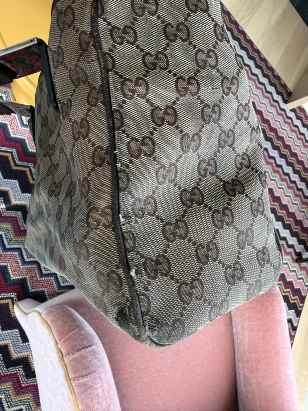 vintage Gucci GG canvas web stripe tote - Picture 10 of 10